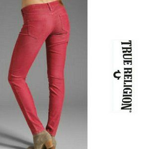 True Religion Red Skinny Shannon